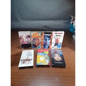 Vintage Sealed Vhs Lot Of 7 Earnest Goes To Africa, Simpsons